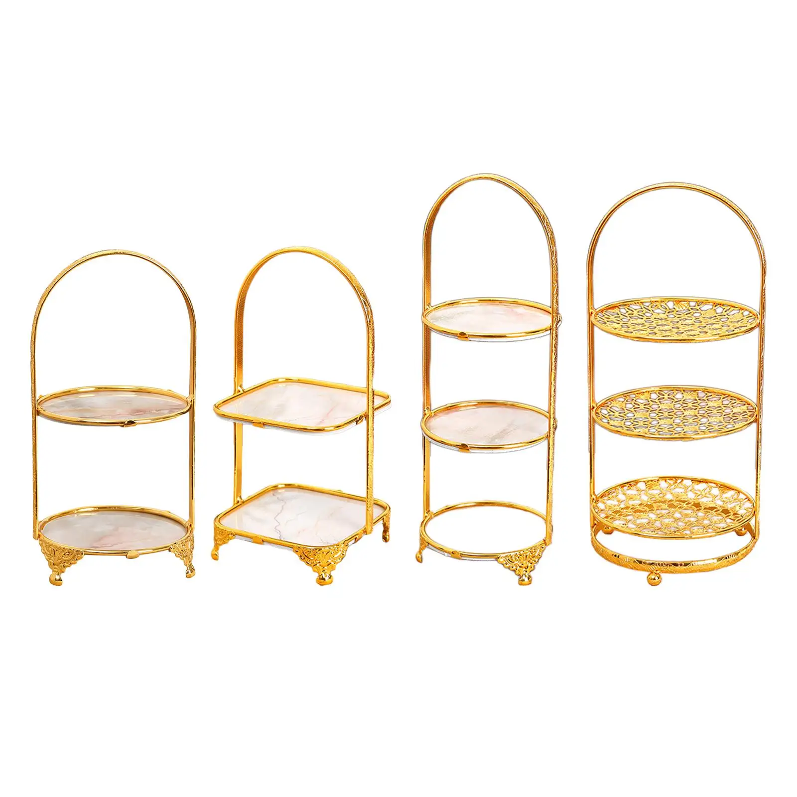 

Luxury Cake Stand Decor Display Plate Serving Tray Display Rack Cupcake Stand for Anniversary Kitchen Afternoon Tea Fruit Candy
