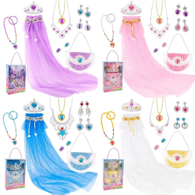 

Fairy Costume Wand PrincessCloak Dress Up Girl Birthday Fairy Princess Costume