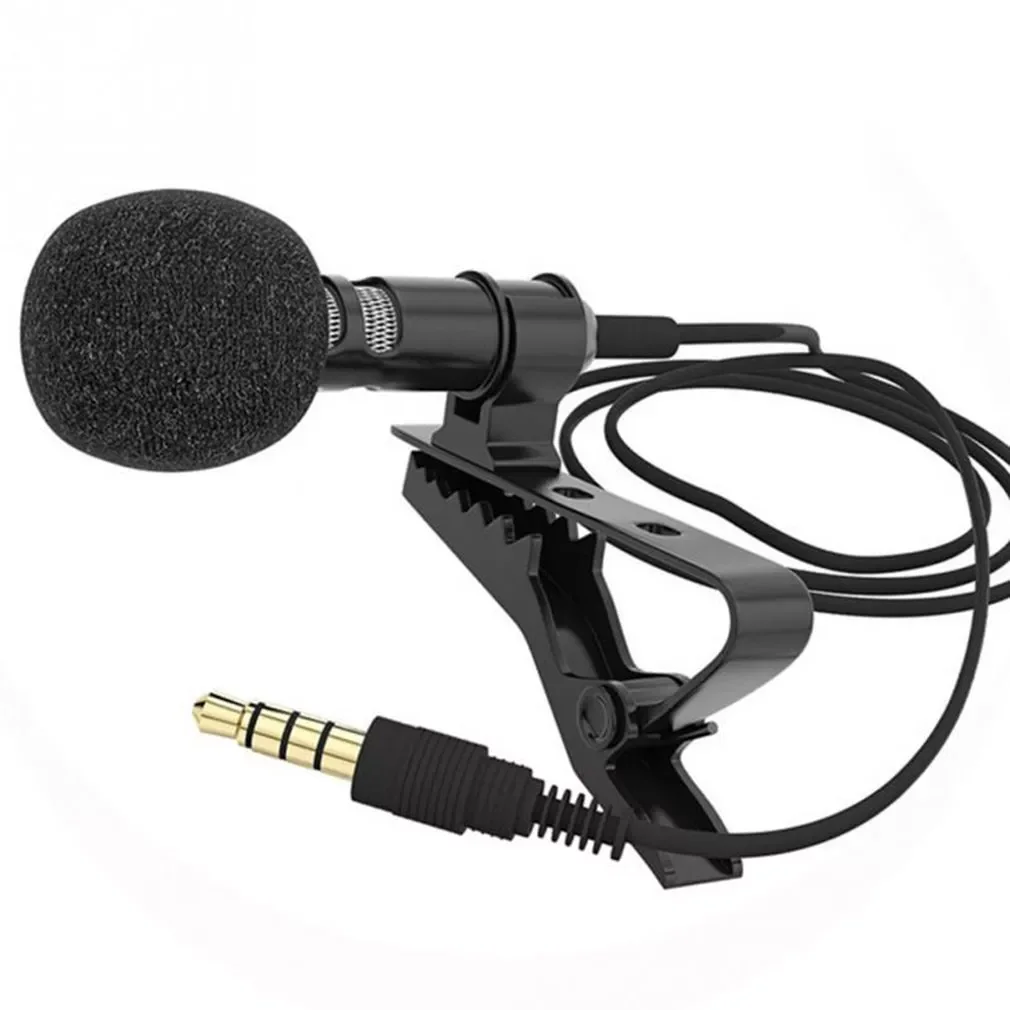 

New in Microphone Clip Tie Collar for Mobile Phone Speaking in Lecture 1.5m/3m Bracket Clip Vocal Audio Video Lapel Microphone
