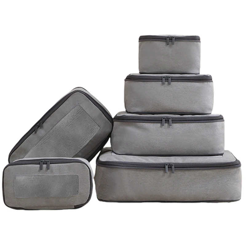 Компактные органайзеры для одежды из 6 шт. чемодана дорожного упаковочного