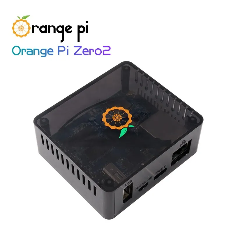 Оригинальный чехол Orange Pi Zero 2 черный из АБС-пластика опция теплоотвода прозрачный