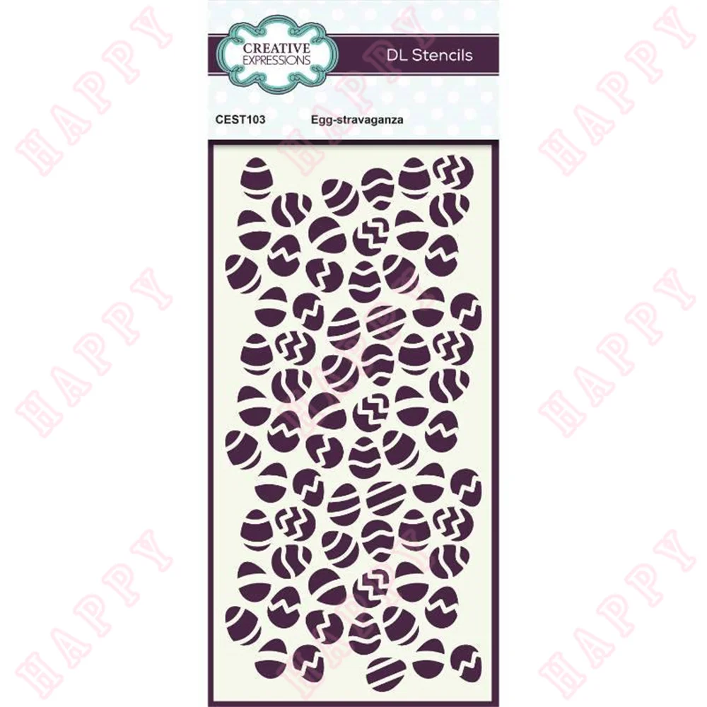 

New Arrival Egg Stravaganza DL Stencil DIY Scrapbook Envelope Diary Photo Album Paper Cards Decorative Craft Embossing Template