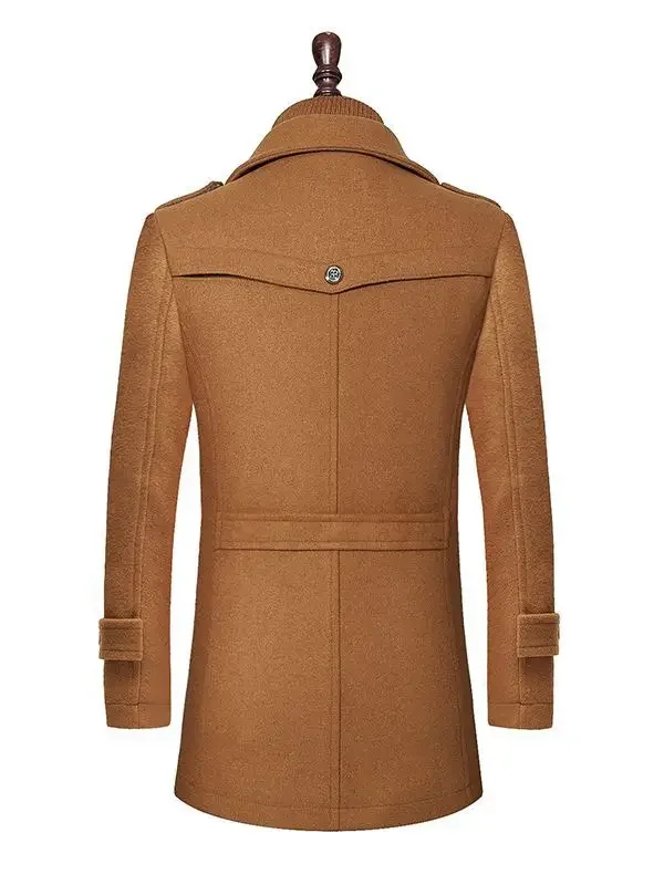 Мужские пальто брендовая одежда 2023 теплые зимние фонарики облегающее плотное