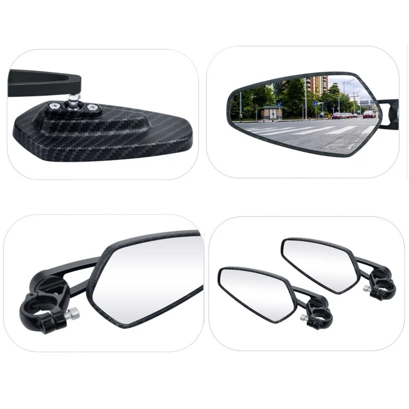 

2 шт. Антикоррозийные зеркала заднего вида из алюминиевого сплава в сборе для мотоцикла электровелосипеда