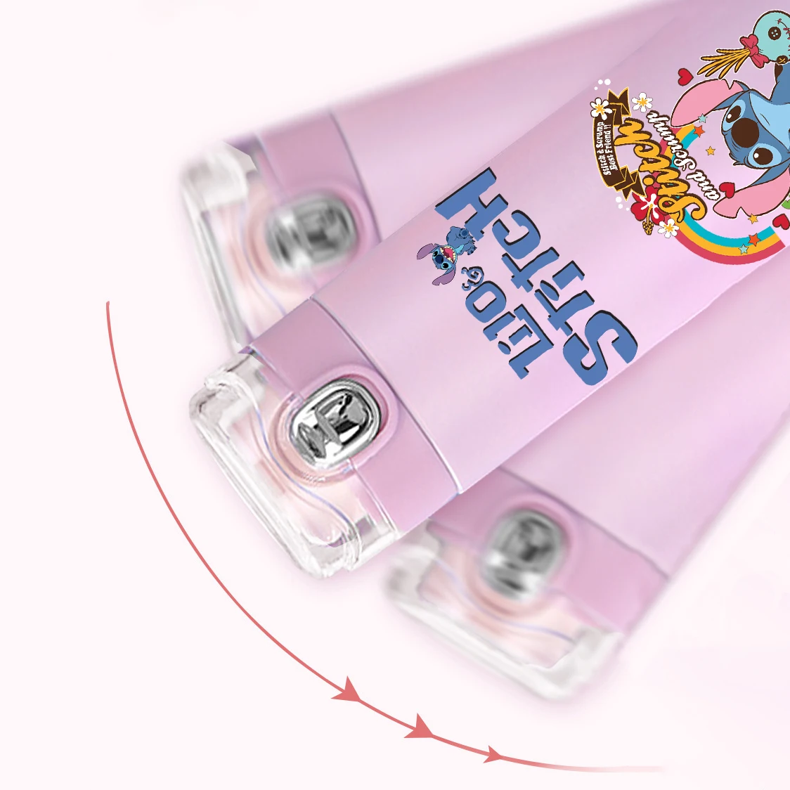 400ML Lilo Stitch Stainless Steel Thermal Water Bottle Outdoor Sports Convenient Cup Bouncing Drinking Tool Kid Gift