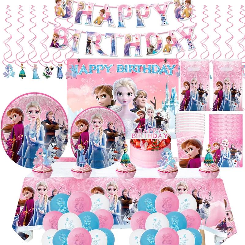 Disney Холодное сердце Анна Эльза принцесса украшения для дня рождения Снежная