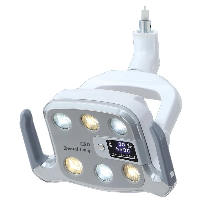 Lámpara de inducción Dental sin sombras, Unidad de lámpara Led de dos colores de 6 bultos, luz bucal Dental para accesorios de silla de odontología