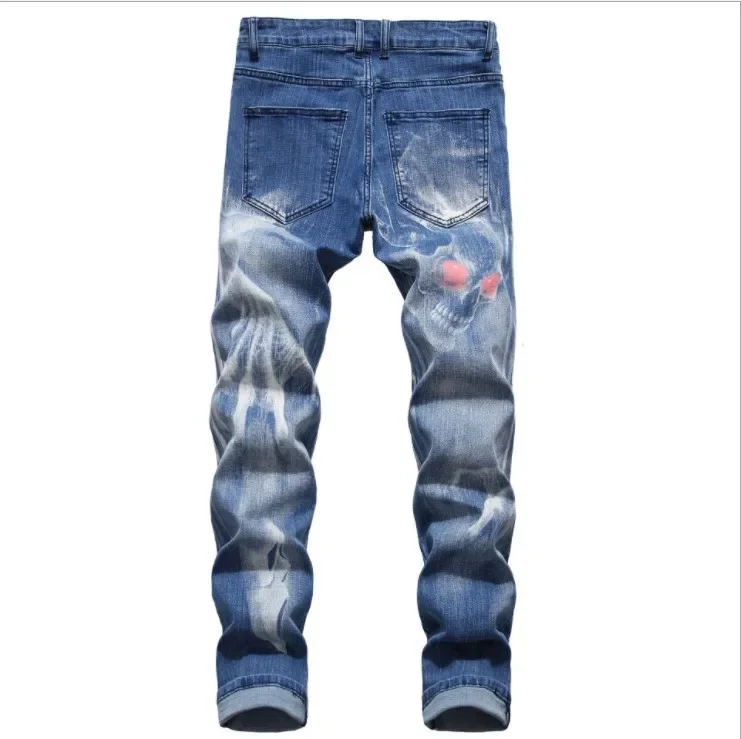 Европейские и американские мужские новые модные эластичные персонализированные