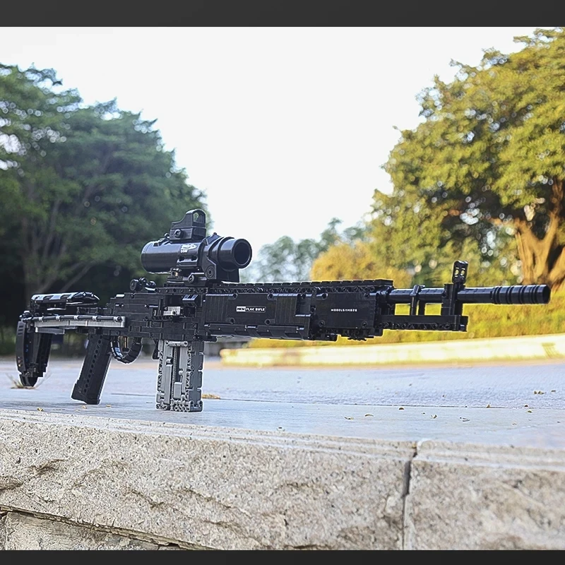 Форма King 14026 техническая Боевая винтовка MK14 модель пистолета строительные блоки