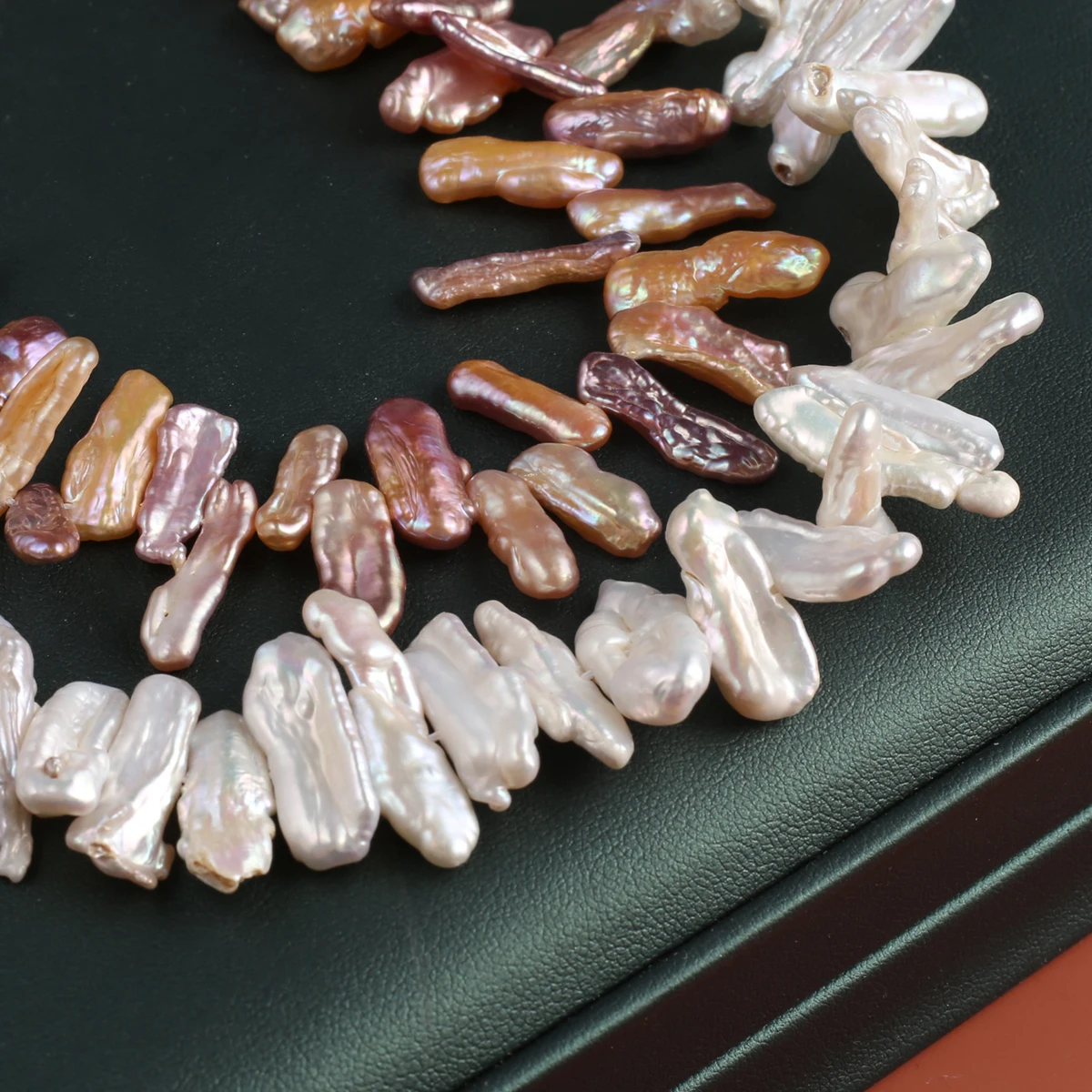 Natural Purple Baroque Pearl Beads Stick Shape Loose Hole Bead for Jewelry Making Diy Women Necklace Bracelet Gifts