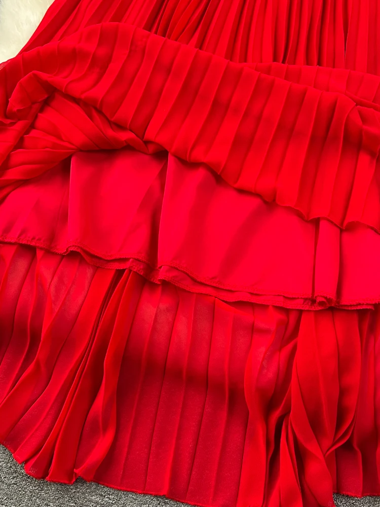 Платье Foamlina женское на бретельках модное элегантное пляжное длинное