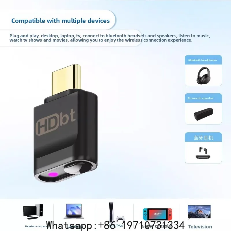 Фото QCC Core 5.4 Bluetooth 6.0 LDAC Audio USBC Transmitter APTX LOSSLESS HD LL AD №2
