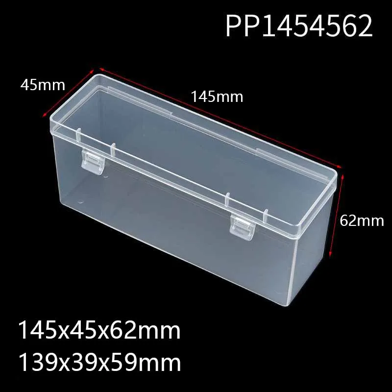 

Clear Mini Boxes 145x45x62mm PP Translucent Plastic Jewelry Storage Case Container Earrings Rings Beads Items Collecting