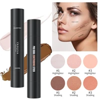 bronzer highlighter concealer stick marca texto contouring palette iluminador maquillaje bronceador contorno shine brown mujer