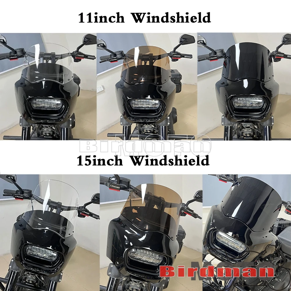 Передняя фара для Harley Softail Fat Bob FXFB 2018-2019 114 FXFBS 2018-2024 11/15 дюймов в клубном стиле