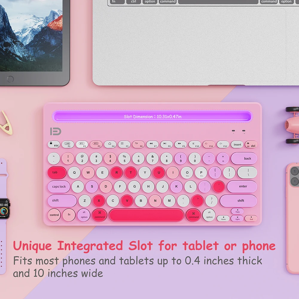 Портативная беспроводная Bluetooth-клавиатура 2 4 ГГц два режима |