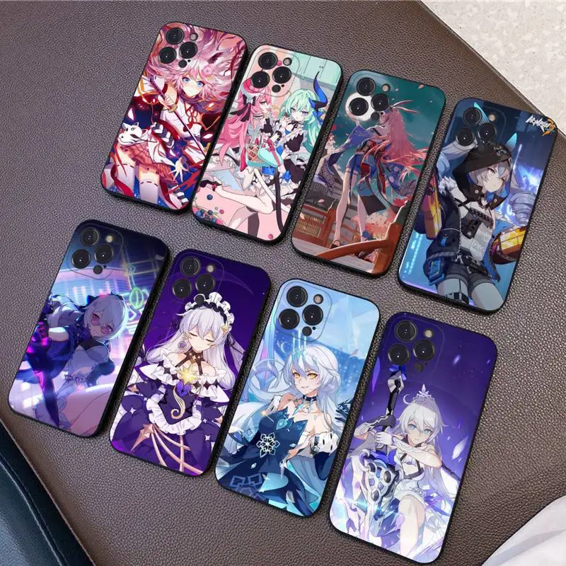 

Honkai Impact 3rd Anime Game Phone Case Silicone Soft for iphone 14 13 12 11 Pro Mini XS MAX 8 7 6 Plus X XS XR Cover
