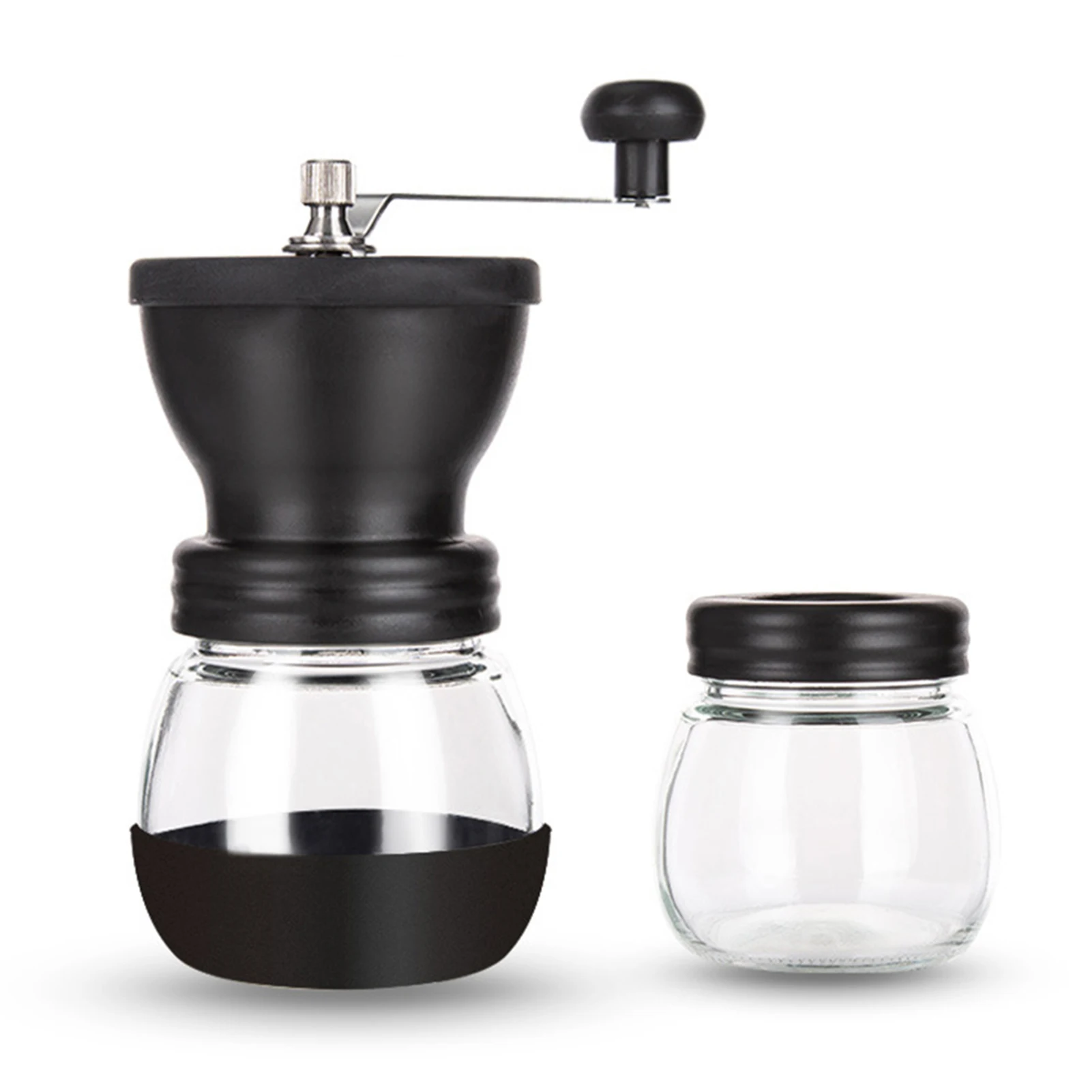 

Manual Coffee Grinding Machine Stainless Steel & Glass For Pepper Nuts Spice