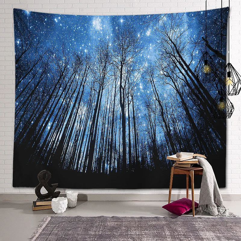 Новая фотография искусственное дерево окно красивый пейзаж настенная ткань