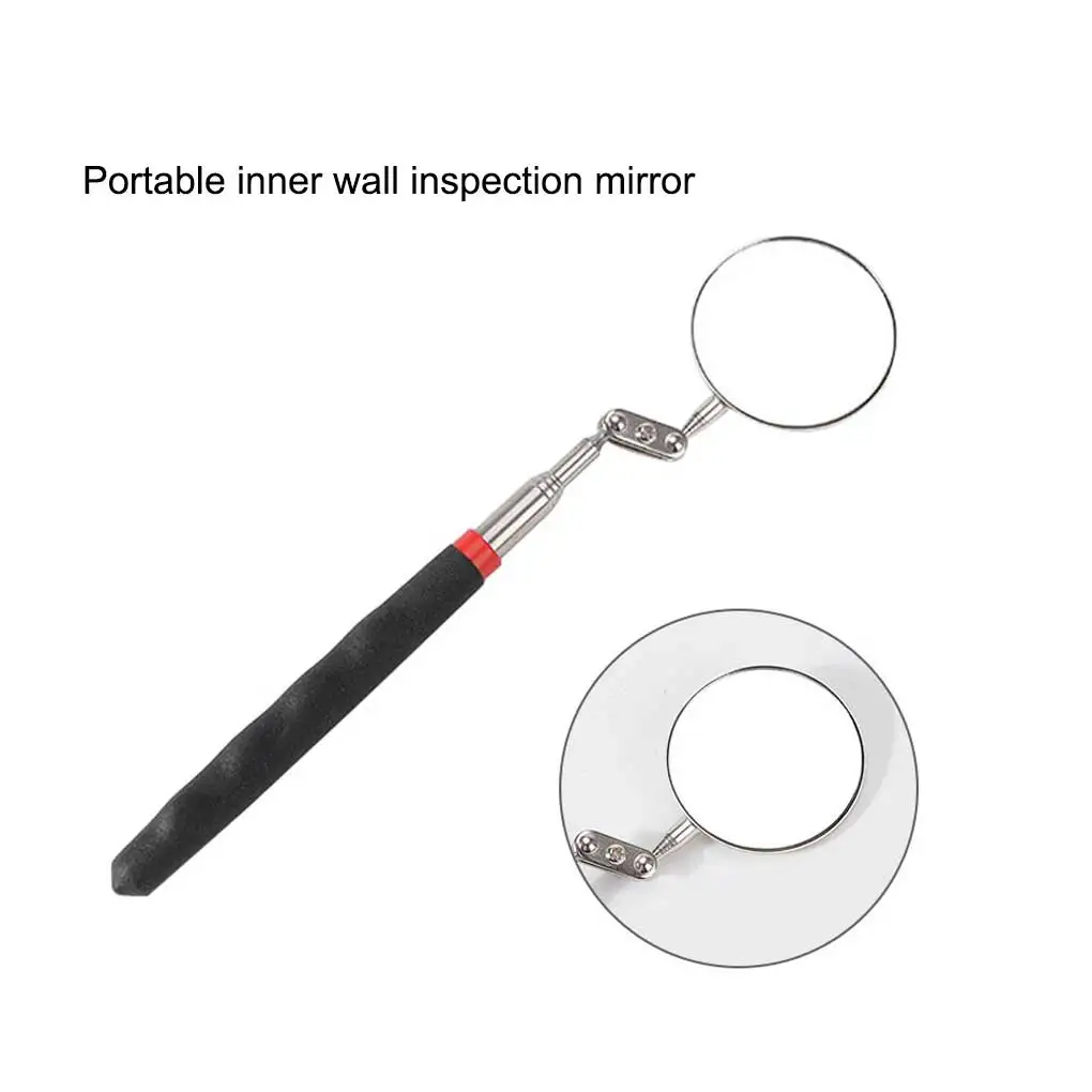 

Pickup Tool Adjustable Light Portable Inspection Mirror Round Endoscope Adjustable Workmanship Automotive 50MM