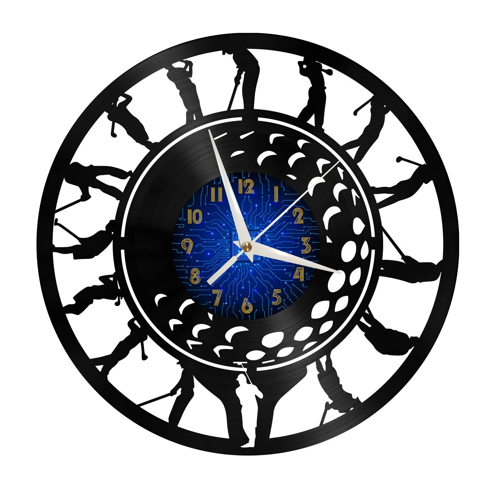 

Standard maneuvers of golf Vinyl Record Wall Clock for Kitchen Wall Decor Wall Art