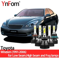 ynfom toyota special led headlight bulbs kit for windom v1 v2 v3 1991 2006 low beamhigh beamfog lampcar accessories