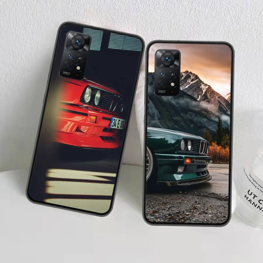 Автомобильный чехол для телефона B- Bmwes-S E30 Redmi Note 13 14 Pro 5G Plus 12 12C 10 10A 10C 9 9A 9C 9T 8 8A 7 7A K60