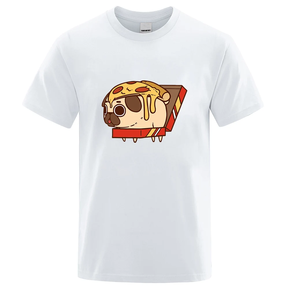 

Модные футболки CLOOCL с изображением животных, забавная Футболка с принтом пиццы, мопса, собаки на груди, женская футболка в стиле Харадзюку, ч...