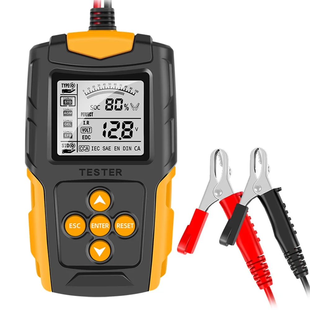 

Тестер аккумулятора, анализатор аккумулятора с ЖК-дисплеем, сканер зарядки автомобиля, диагностические инструменты, тестер емкости аккумулятора автомобиля 12 в 24 В