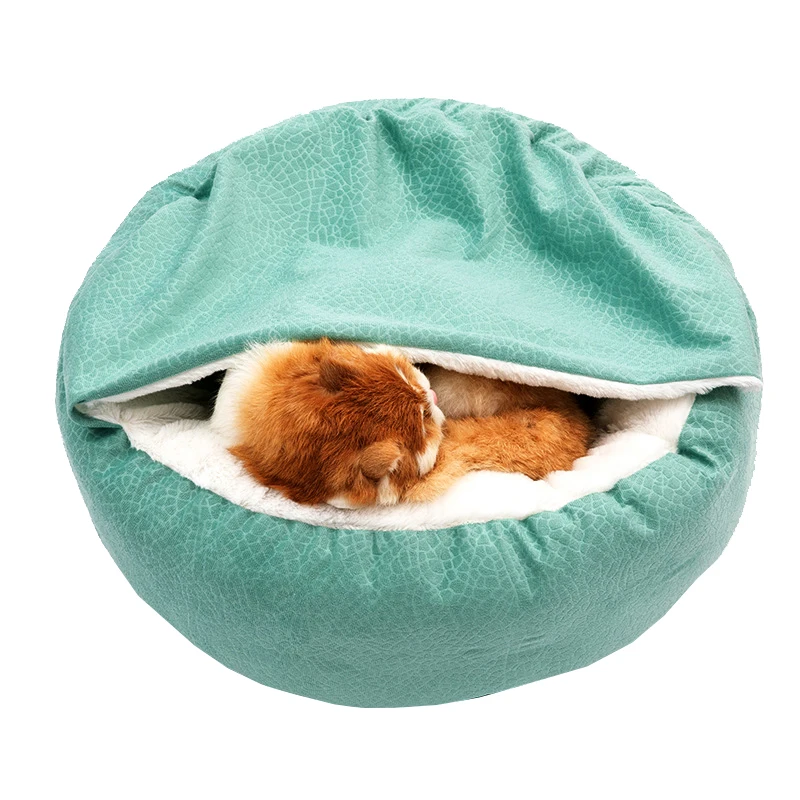 

Мягкий Плюшевый коврик для кошачьего туалета, креативное одеяло в форме ракушки, всесезонное покрытие для кошачьего домика