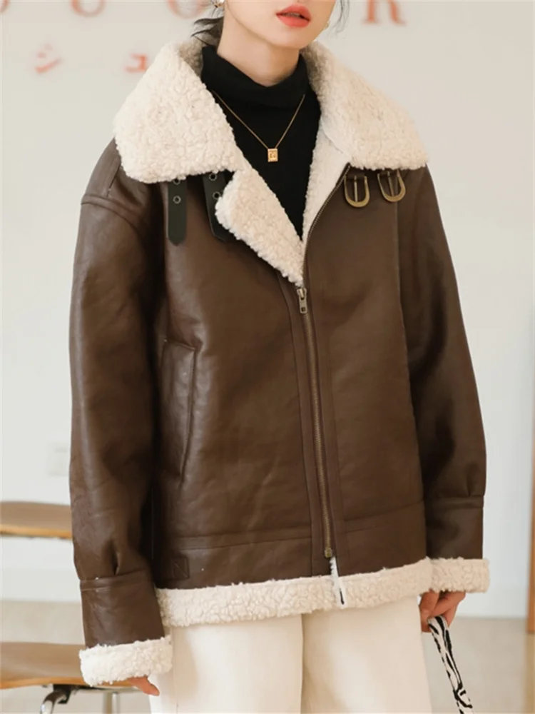 Compra el abrigo borrego para mujer con descuento - AliExpress
