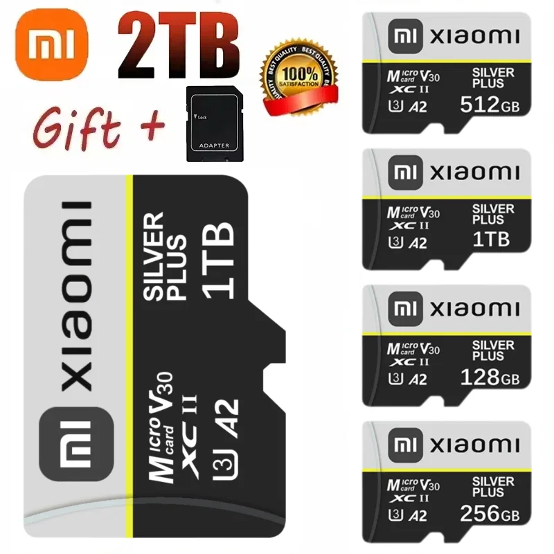 Xiaomi Original 2TB Micro TF SD Card High Speed Memory Mobile Phone Computer Camera 1TB Flash 512GB