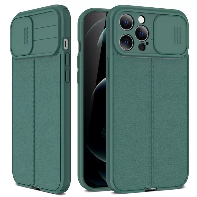 

Free Shipping For iPhone 13 12 11 Pro Max XR XS X 6 7 8 Plus Mini SE Leather Texture Cooling Soft Back Cover Camera Lens Protect