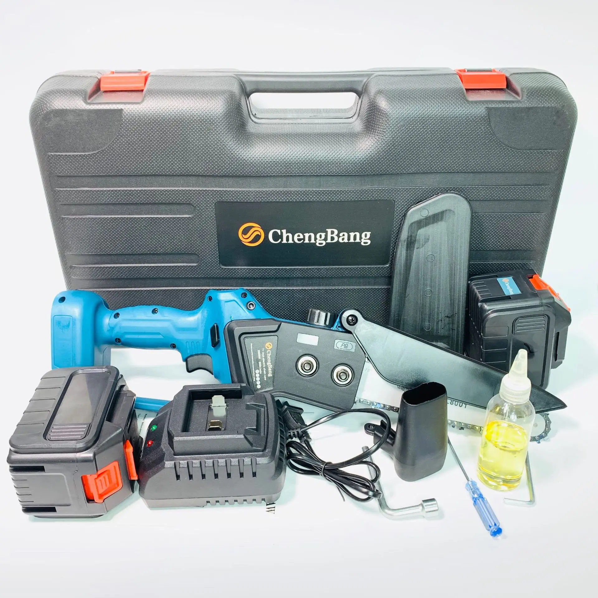 

Lithium brushless electric single flashlight chain saw felling saw 7 inch digital display chain saws