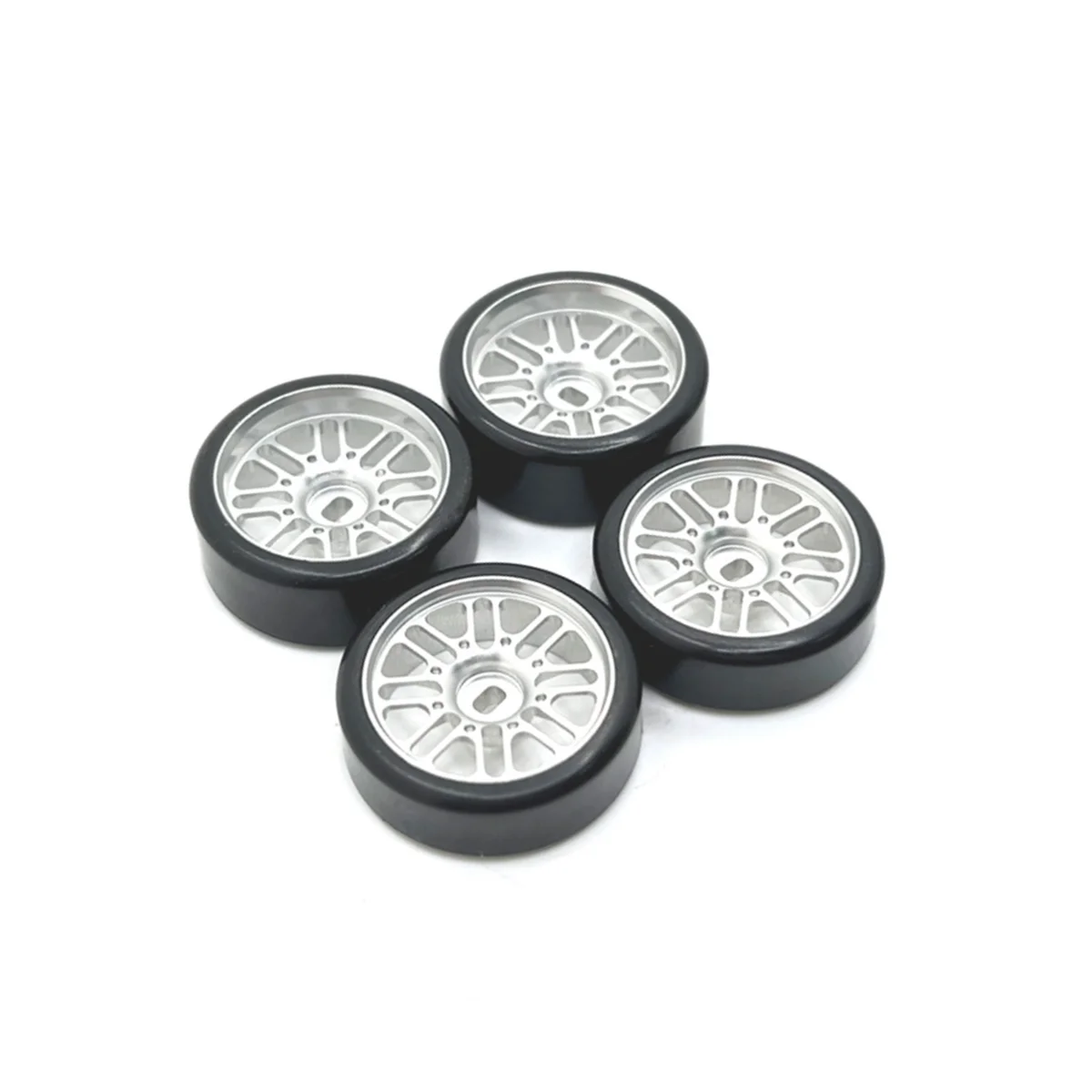 

27Mm Hard Plastic Drift Tires Tyres Metal Wheel Rim for 284131 K969 K979 K989 Mini-Z 1/28 RC Car Parts,4 A