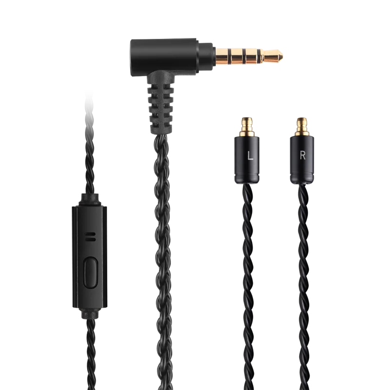 

2022 new For Sennheiser IE100pro IE400 IE500pro Headphone cable 100% single crystal copper cable control and mic earphone cable