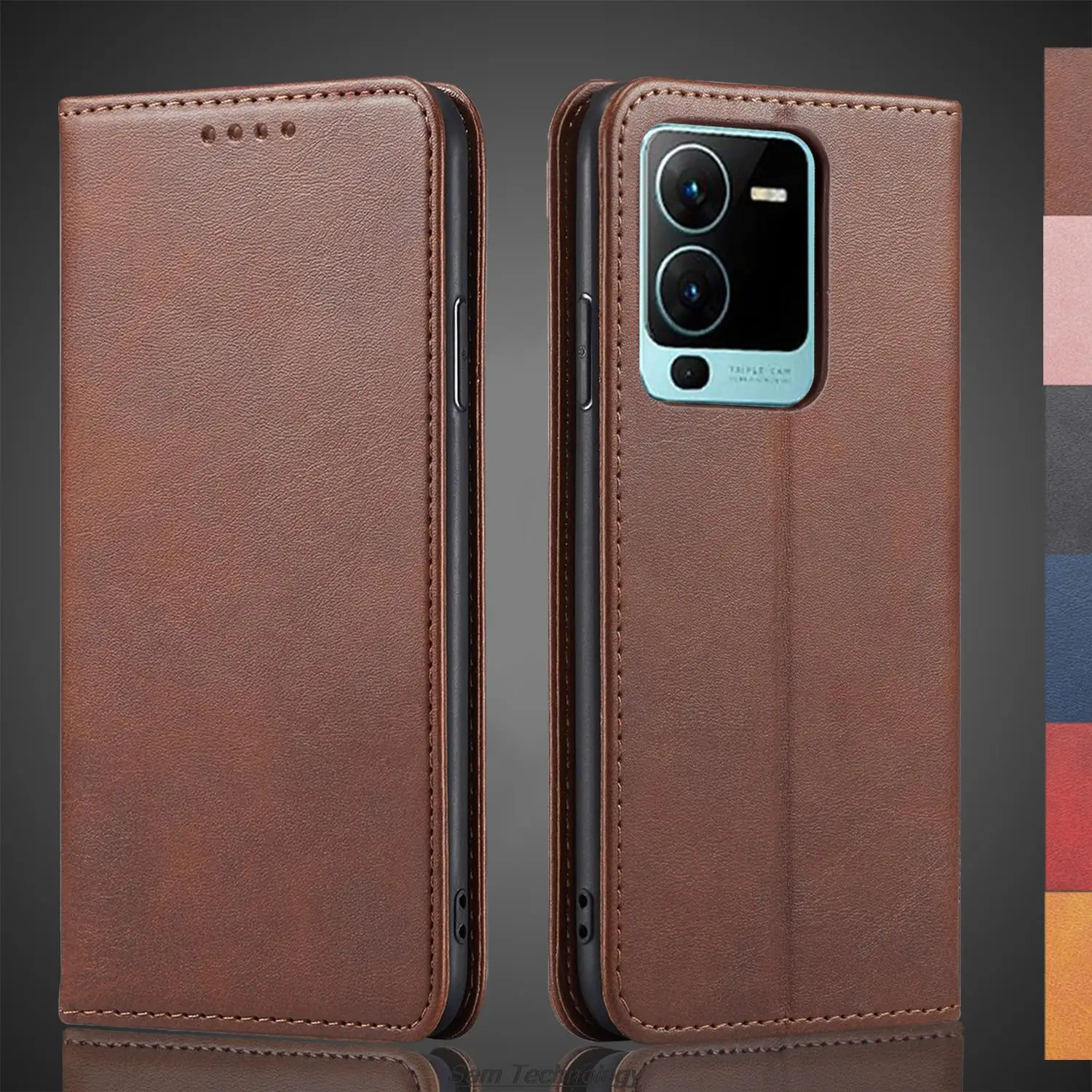 

Magnetic attraction Leather Case for Vivo V25 Pro 6.56" Holster Flip Cover Case Vivo V25 ProWallet Phone Bags Fundas Coque