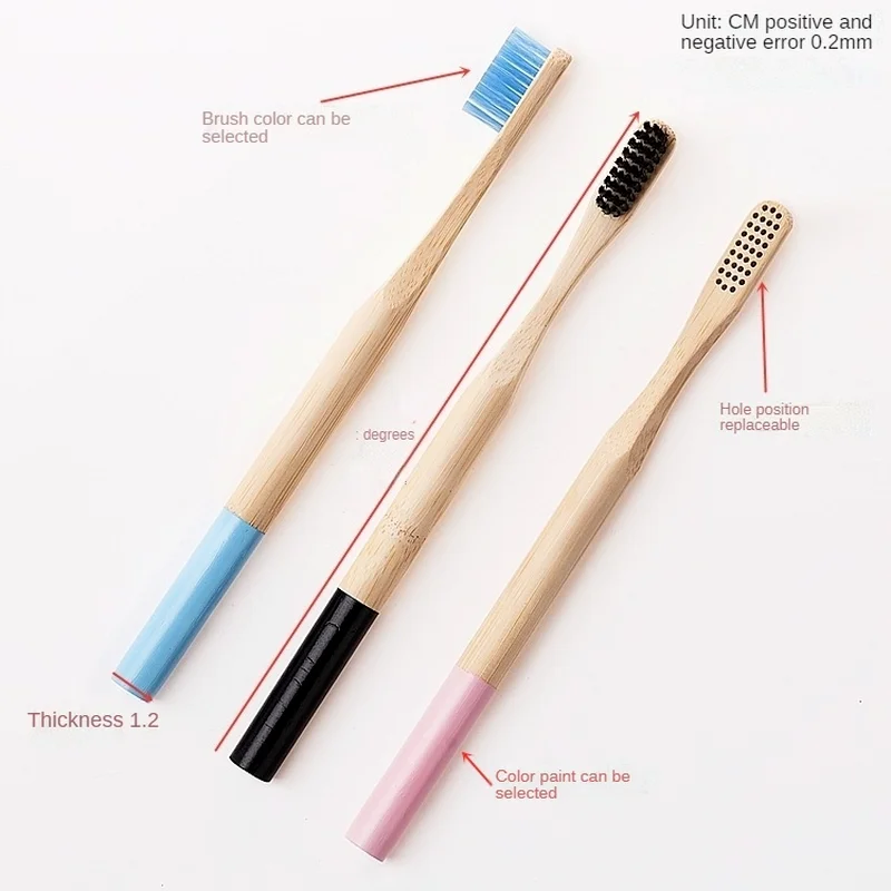 5 шт./упаковка бамбуковые зубные щётки для взрослых |