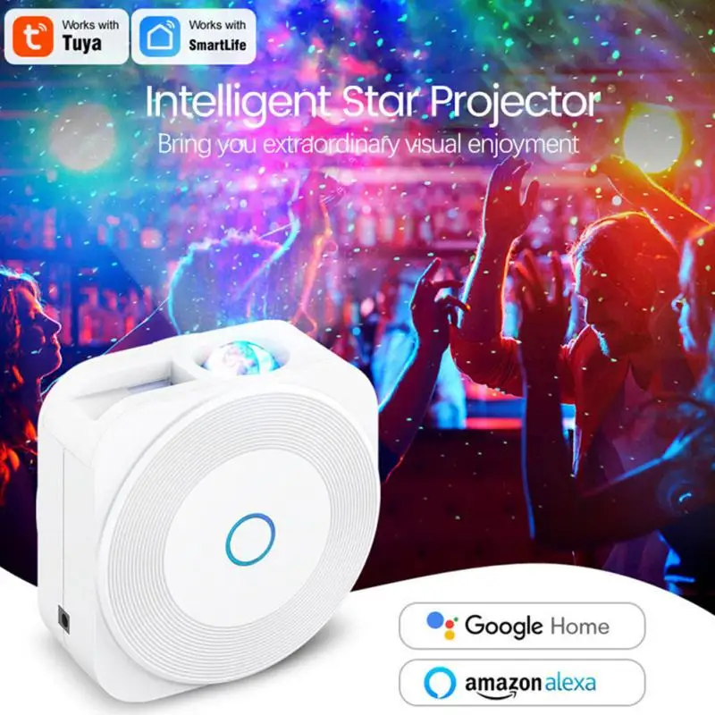 

Apps Starry Sky Projector Amazon Aexa Color Star Projector Google Home Voice Control Starry Night Light Flexible Timing -1040°