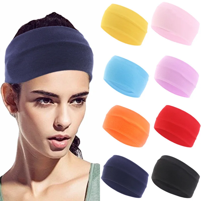 

1PCS Knitted High Quality Yoga Hair Bands Sport Elastic Headbands Sports Yoga Accessory Dance Biker Wide Headband Stretch Ribbon