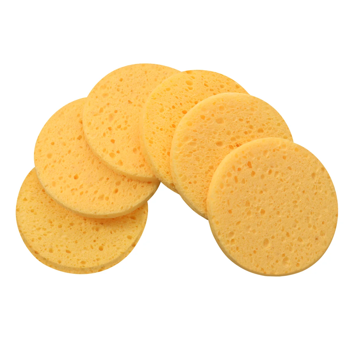 

HEALIFTY 50PCS Round Pulp Natural Sponge for Washing