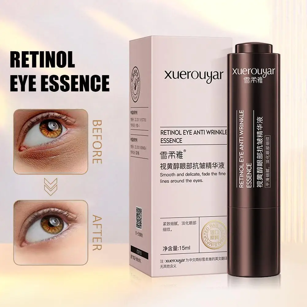 

Retinol Eye Serum Anti Wrinkle Essence Fade Fine Lines Lifting Remove Dark Circles Eye Bags Spots Brightening Firming Skin Cares