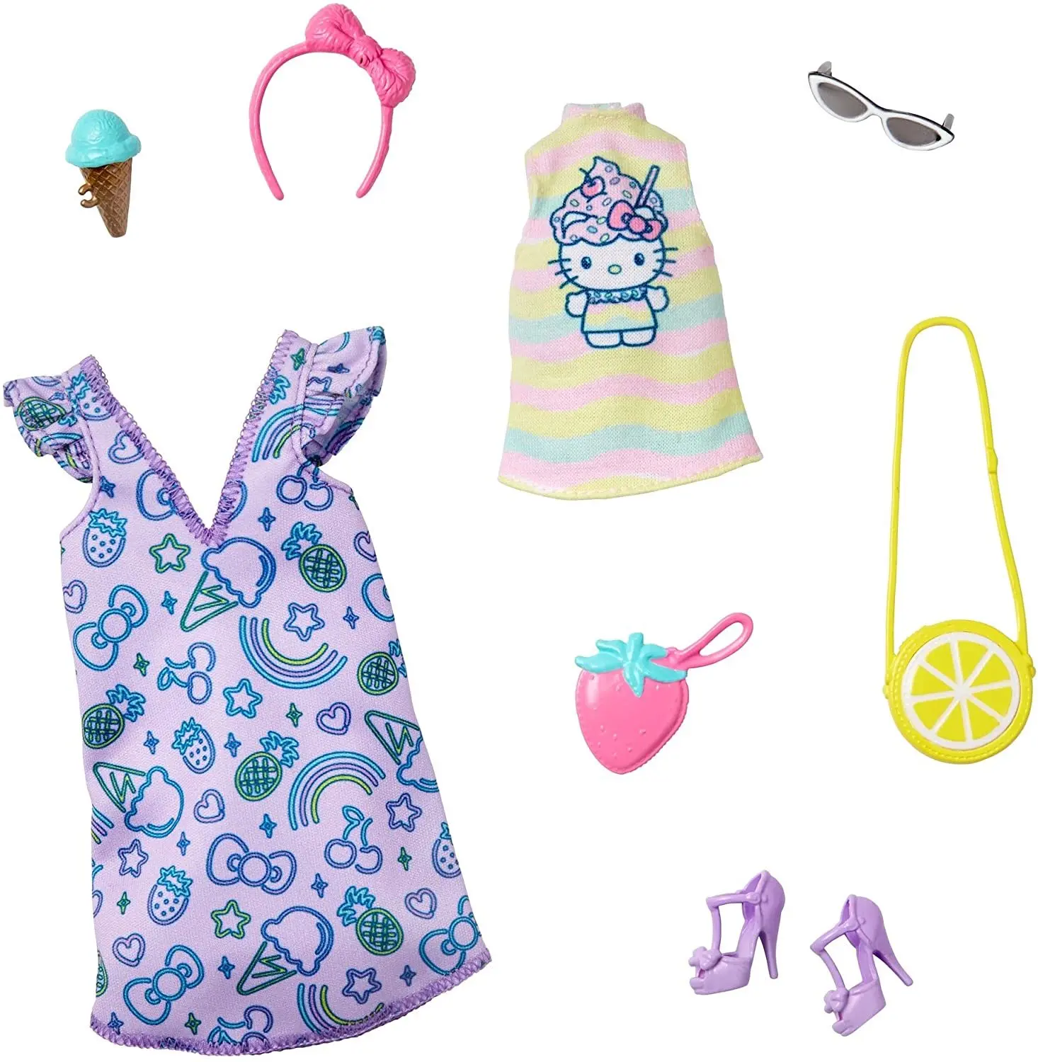 Barbie Hello Kitty Friends