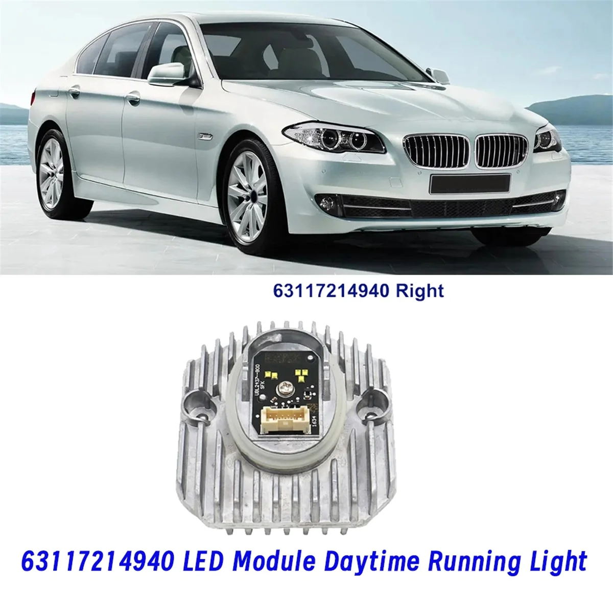 Правая передняя фара Angel Eyes Источник света 63117214940 Для BMW 5 G30 G31 G38 16-2018 светодиодный