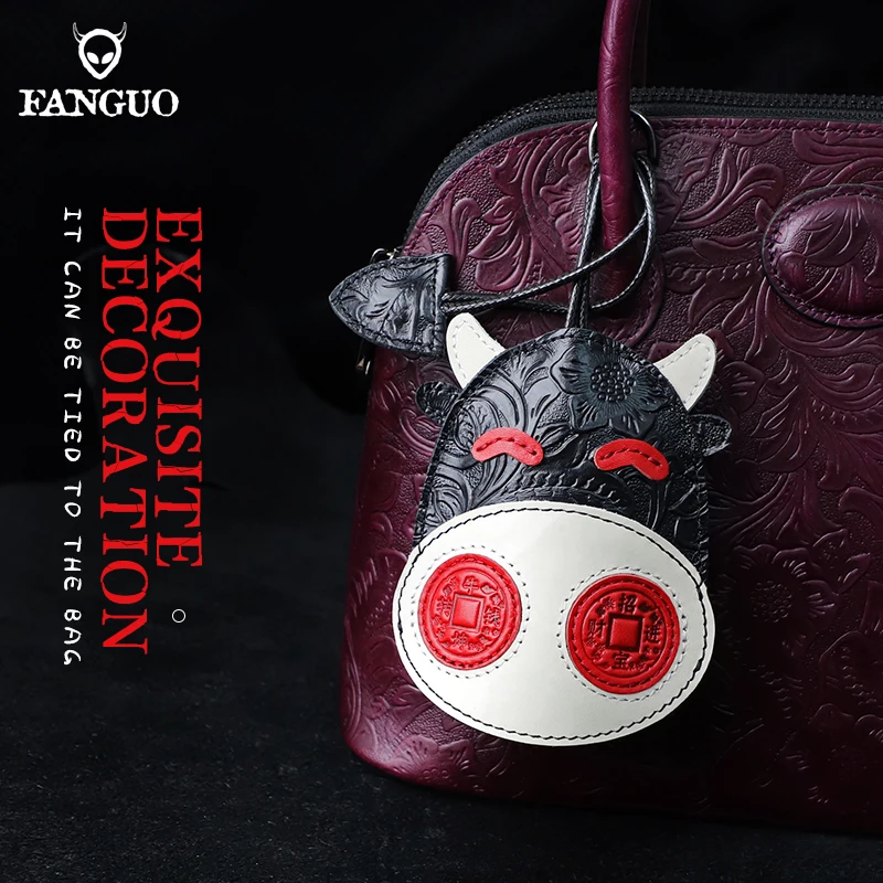 Handmade Cowhide Men's Key Wallet Genuine Leather Smart Key Holder Pocket Housekeeper Case Portable Keyring Keychain For Male