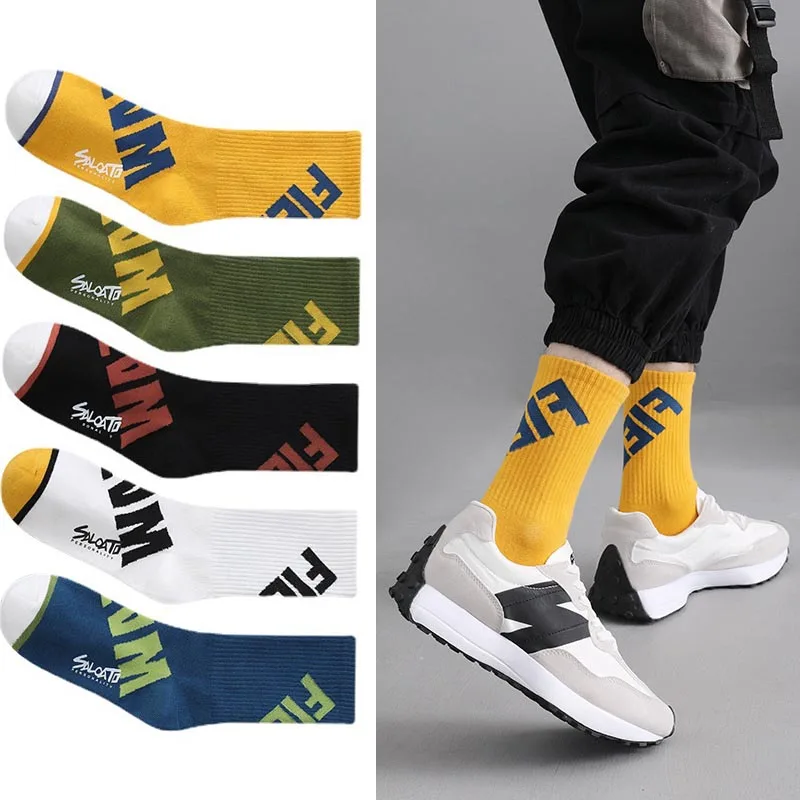 

Cotton Trendy Sweat-absorbing Deodorant Mid-tube Sports Socks Men's Socks Women's Socks Student Sports Socks Football Socks