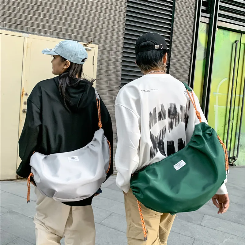 Stylish Men's Nylon Shoulder Bag  New Style Waterproof with Large Capacity and Lightweight