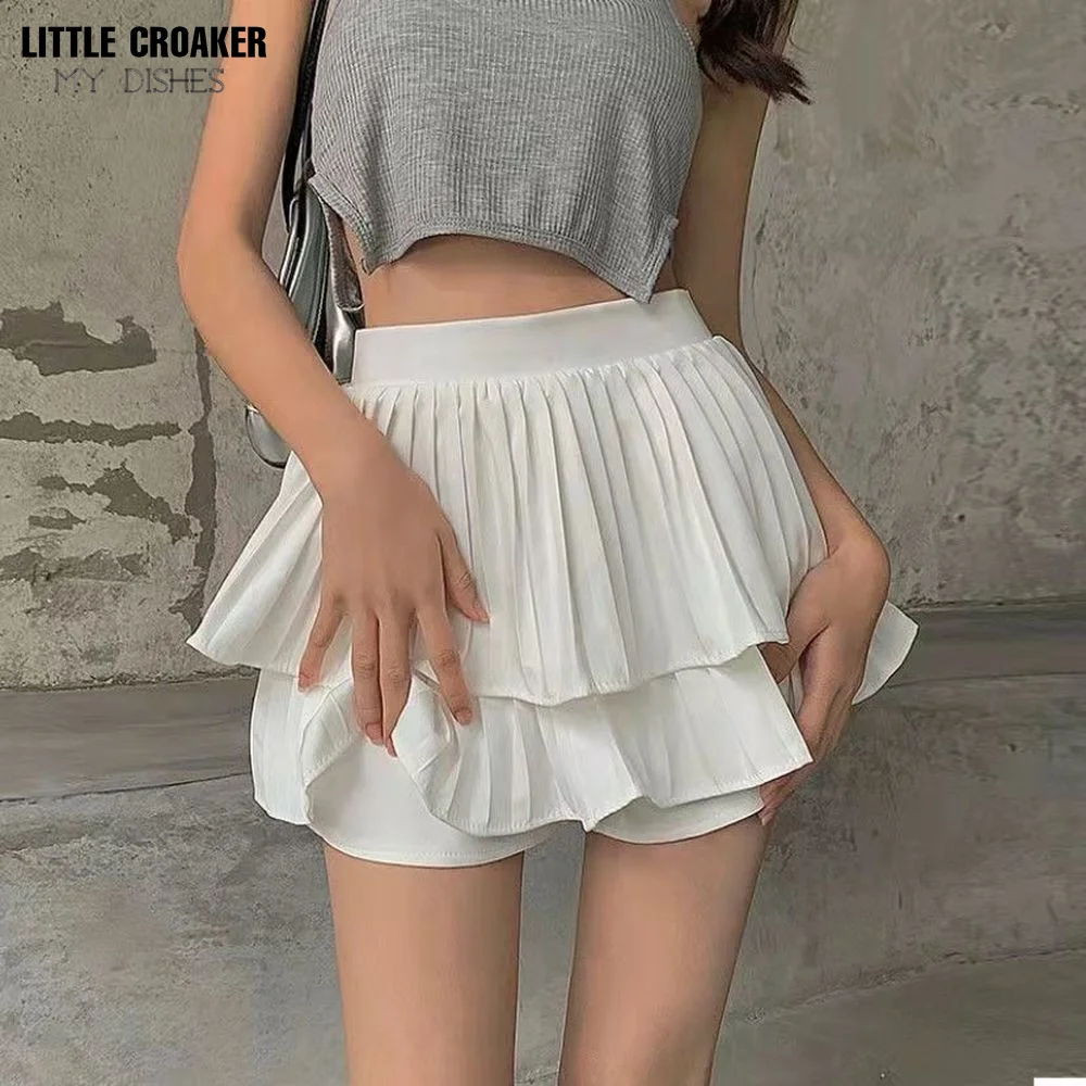 Японская Милая Красная клетчатая юбка в стиле Харадзюку с бантом и высокой