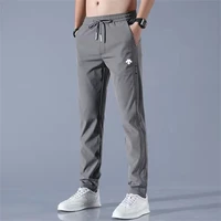 mens golf trousers springsummer sports golf apparel dry fit breathable drawstring micro elasticity thin loose long pants men