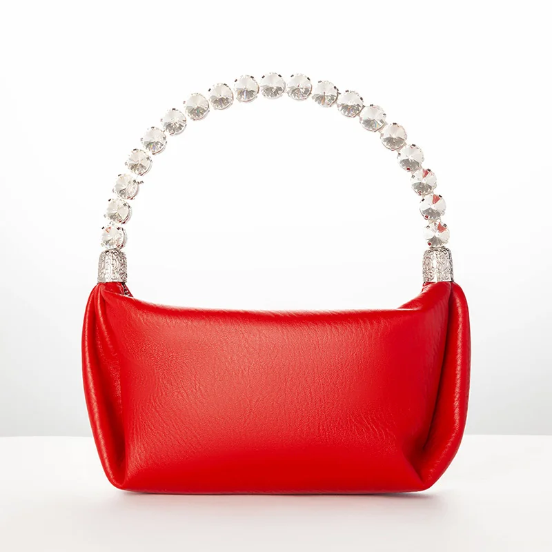 

Роскошная дизайнерская сумочка YUOCL 2022, женские вечерние сумки, новая женская сумка-шоппер, модная сумочка Стразы с круглыми ручками, супер с...
